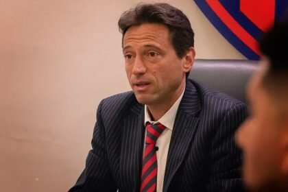 Marcelo Moretti durante su etapa como presidente de San Lorenzo, en una foto de archivo.