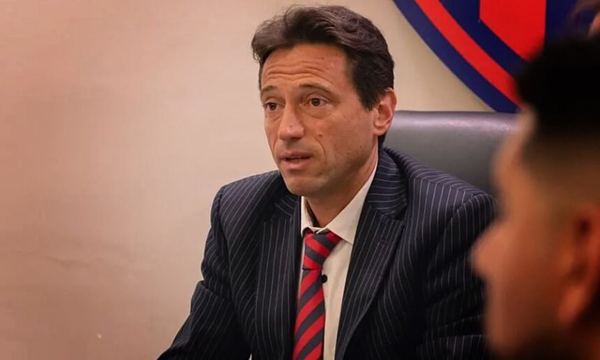 Marcelo Moretti durante su etapa como presidente de San Lorenzo, en una foto de archivo.