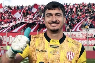 Matías Tagliamonte, durante un partido oficial con la camiseta de Unión.. Foto de archivo.