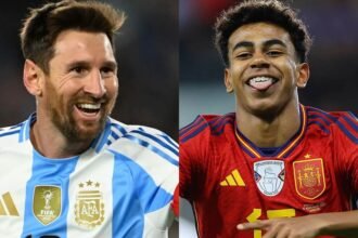 Messi y Yamal, protagonistas de un Argentina–España que une distintas generaciones del fútbol internacional.
