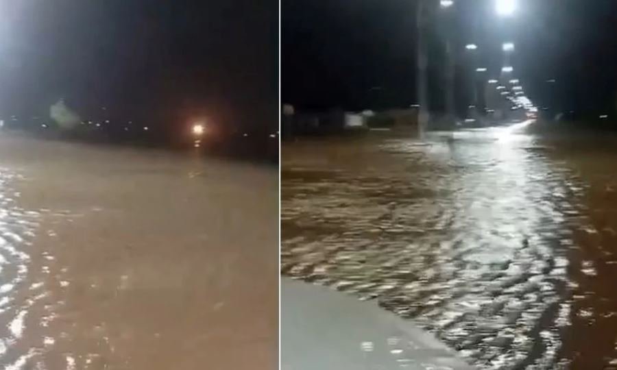 Anegamientos en distintos barrios de Rafaela luego de una fuerte precipitación.