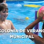 La Colonia de Verano Municipal de Laguna Paiva se desarrolla en el Complejo UOM y está destinada a niños y niñas de 3 a 12 años, con actividades recreativas.
