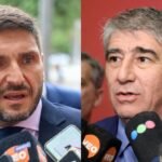 Maximiliano Pullaro y Fabián Bastía, autoridades del gobierno provincial. Foto de archivo.