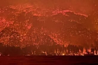 Brigadistas y equipos de emergencia trabajan intensamente para contener el avance de los incendios forestales en la Comarca Andina de Chubut.