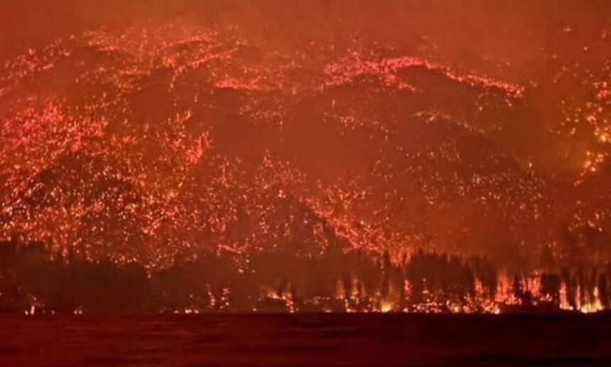 Brigadistas y equipos de emergencia trabajan intensamente para contener el avance de los incendios forestales en la Comarca Andina de Chubut.