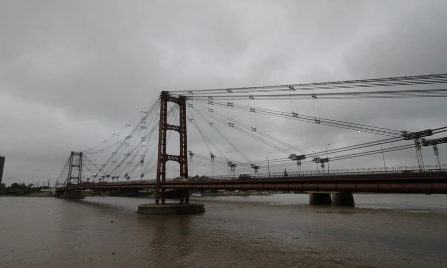 Cielo cubierto e inestabilidad climática en la ciudad de Santa Fe.