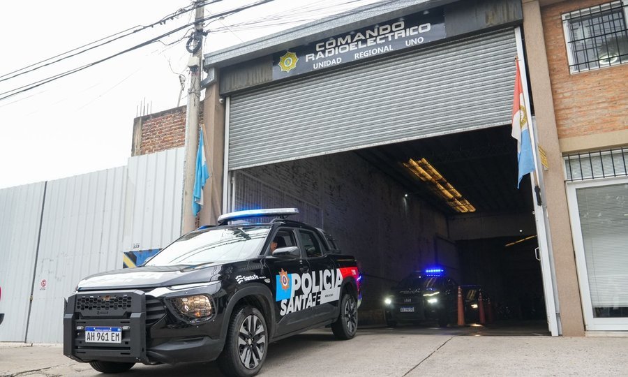 Nueva base operativa del Comando Radioeléctrico de la Policía de Santa Fe, ubicada en avenida Galicia 2300, destinada al recambio de móviles policiales.