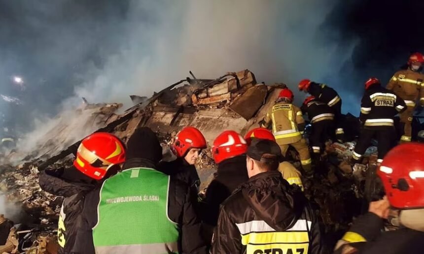 Equipos de emergencia trabajan en el exterior del bar Le Constellation tras el incendio ocurrido durante una fiesta de Año Nuevo en la estación de esquí de Crans-Montana, Suiza.