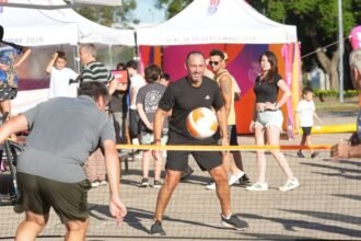 El Fan Fest itinerante de los Juegos Suramericanos 2026 en la explanada de la Estación Belgrano, con propuestas interactivas y actividades deportivas para toda la familia.