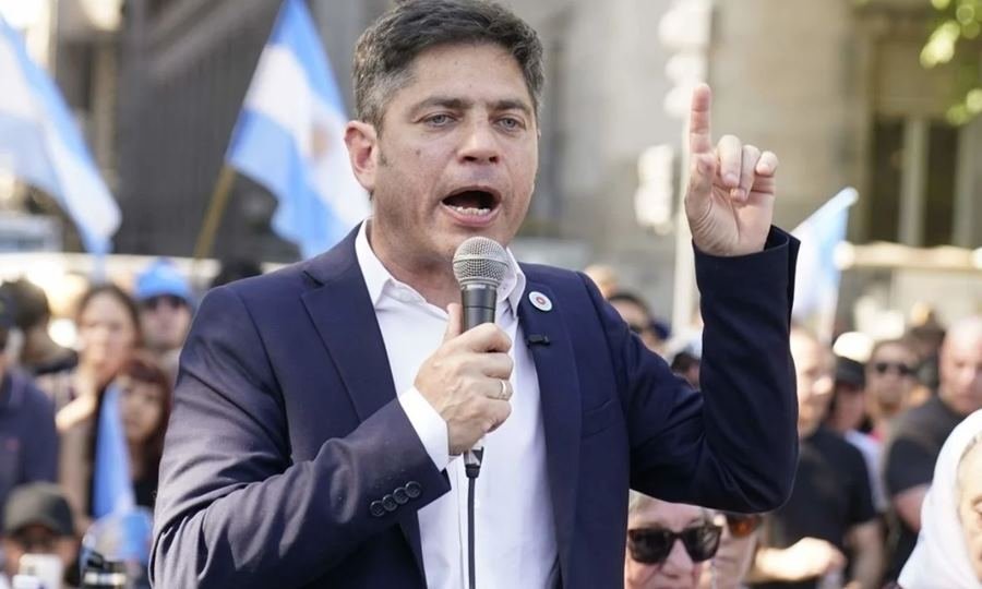 Axel Kicillof, gobernador de la provincia de Buenos Aires, durante una actividad oficial.