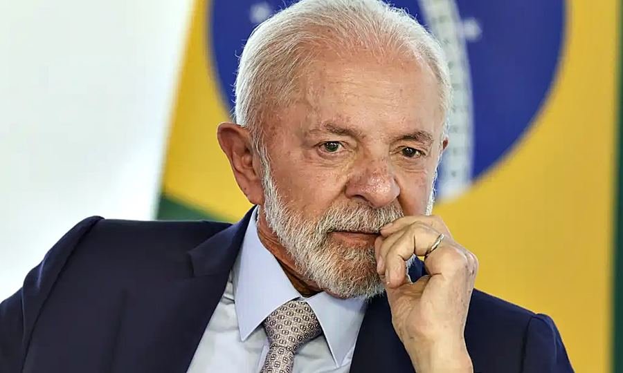 Luiz Inácio Lula da Silva, presidente de Brasil, durante una declaración oficial.