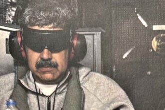 Nicolás Maduro aparece esposado en la imagen difundida por el presidente de Estados Unidos, Donald Trump, tras el operativo atribuido a fuerzas estadounidenses.