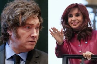 Javier Milei y Cristina Fernández de Kirchner, figuras centrales del escenario político argentino en distintos períodos.