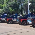 Nuevos móviles policiales incorporados al Departamento San Justo para reforzar las tareas de patrullaje y prevención.