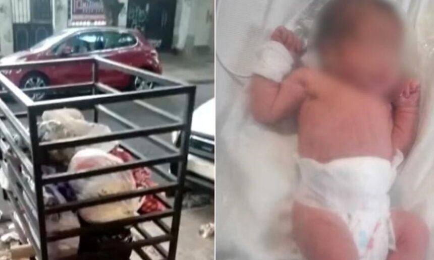 Personal de salud y fuerzas de seguridad intervinieron tras el hallazgo de una recién nacida en la vía pública.