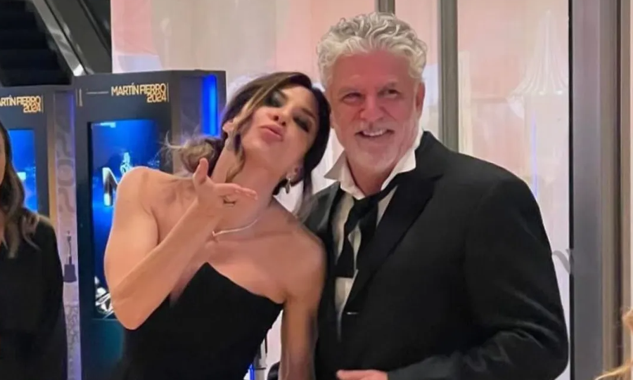 La actriz Romina Gaetani junto a quien fuera su novio, en tiempos anteriores al proceso judicial.