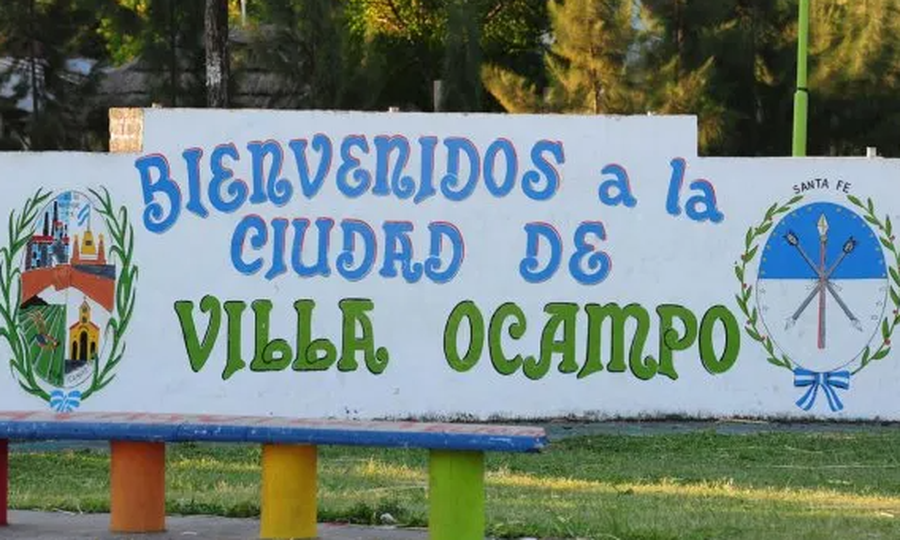Villa Ocampo, norte santafesino. Ingreso a la ciudad, punto de referencia de una localidad clave del departamento General Obligado.
