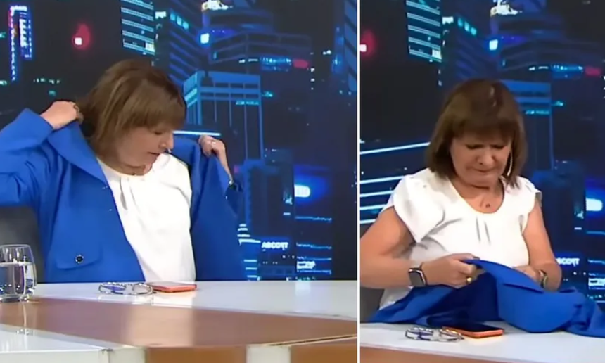 Patricia Bullrich durante una entrevista televisiva en la que se refirió al precio de la indumentaria y a la compra de ropa en el exterior.