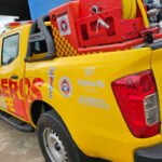 La nueva camioneta de ataque rápido incorporada por los Bomberos Voluntarios de La Criolla, equipada para intervenciones en emergencias urbanas y rurales.