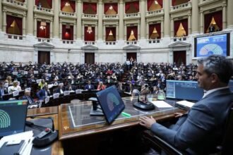 Vista general del Congreso de la Nación durante una sesión en la Cámara de Diputados. Foto de archivo.