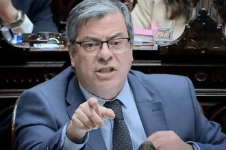 El diputado Germán Martínez, jefe del bloque de Unión por la Patria en la Cámara baja.