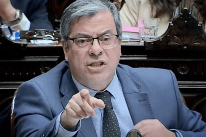 El diputado Germán Martínez, jefe del bloque de Unión por la Patria en la Cámara baja.