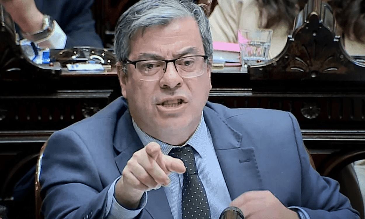 El diputado Germán Martínez, jefe del bloque de Unión por la Patria en la Cámara baja.