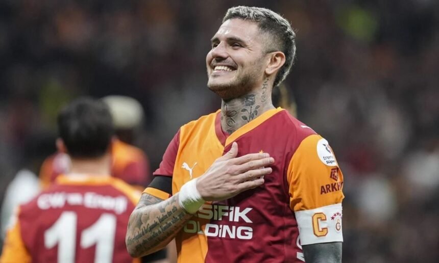Mauro Icardi, delantero argentino en su paso por el Galatasaray de Turquía.