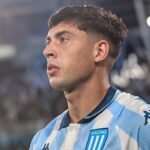 Juan Ignacio Nardoni durante su etapa como mediocampista de Racing Club. Foto: archivo.