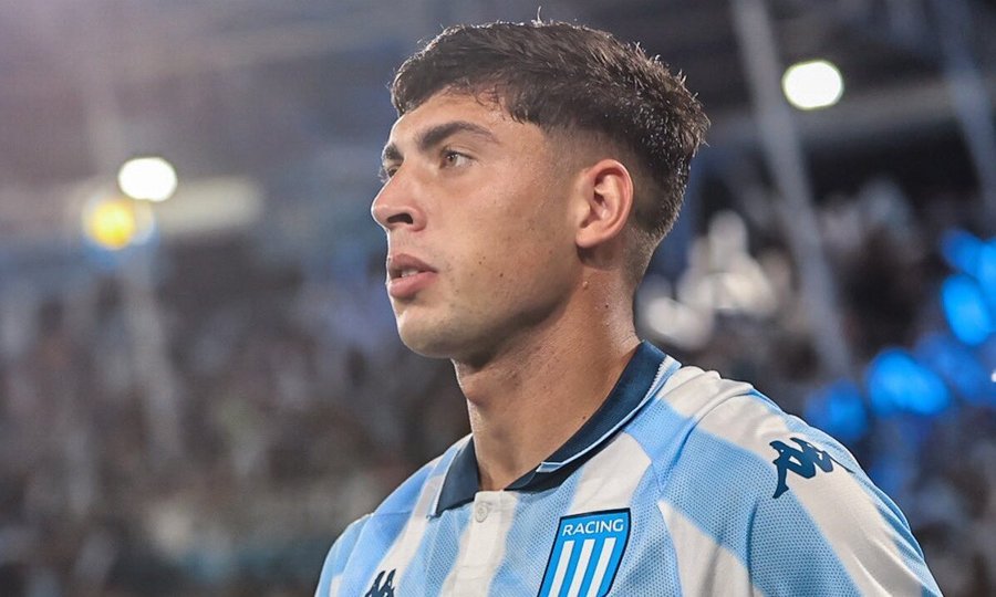 Juan Ignacio Nardoni durante su etapa como mediocampista de Racing Club. Foto: archivo.