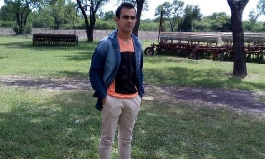 El suboficial Oscar Valdez, integrante del Cuerpo de Guardia de Infantería de la Policía de Santa Fe.