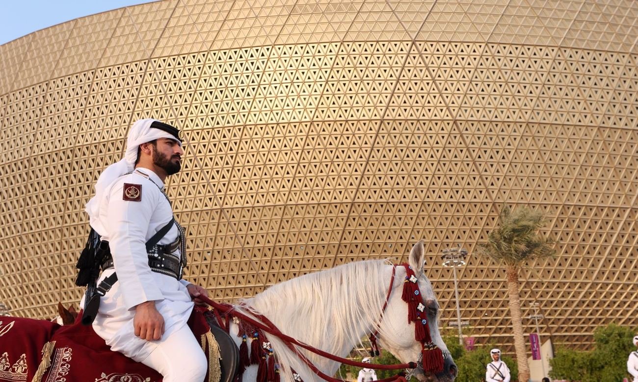 Vista general del estadio de Lusail, en Qatar, sede prevista para la disputa de la Finalissima.
