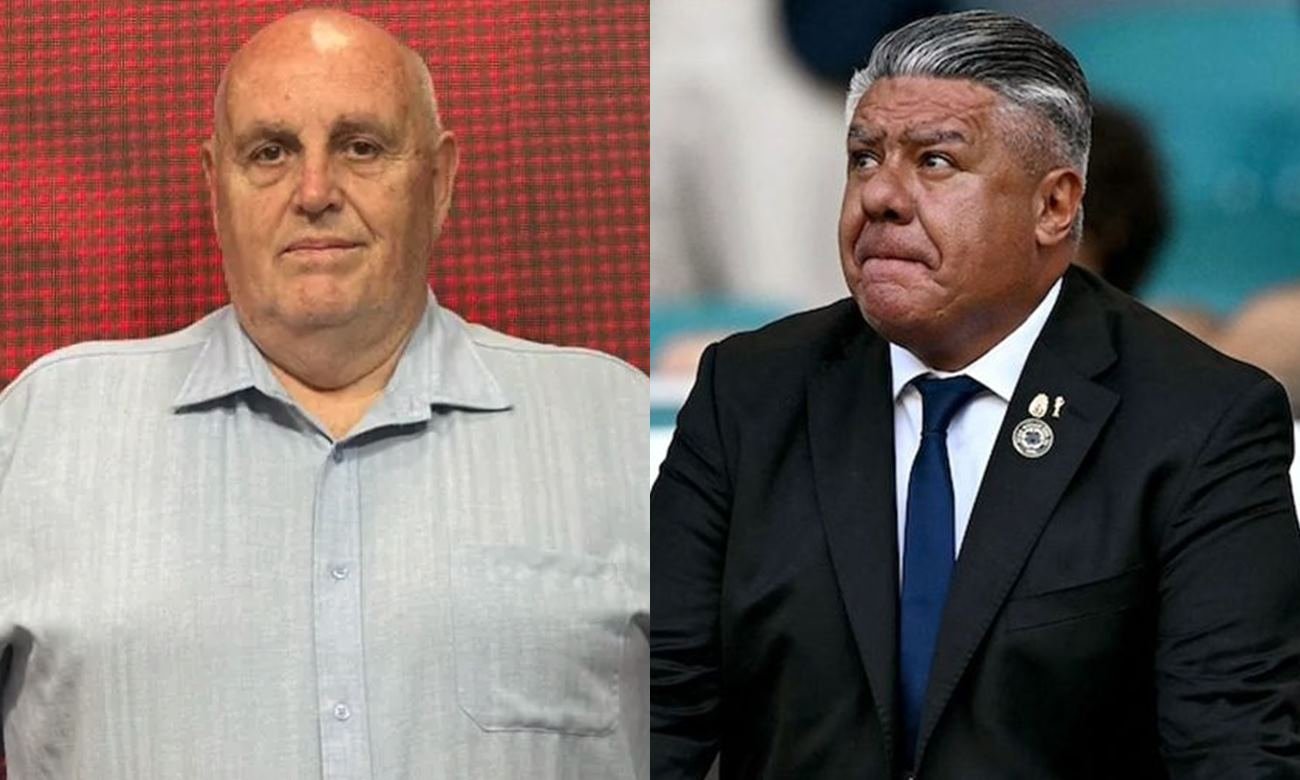 Luis Spahn, presidente de Unión de Santa Fe, junto a Claudio “Chiqui” Tapia, presidente de Asociación del Fútbol Argentino