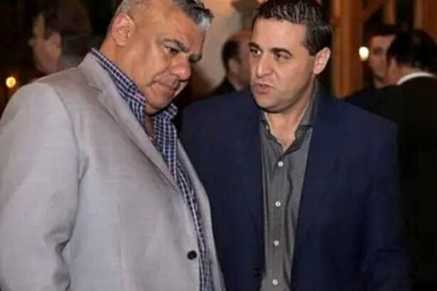 Claudio “Chiqui” Tapia y Pablo Toviggino, presidente y tesorero de la AFA, en una actividad institucional vinculada a la Selección argentina.