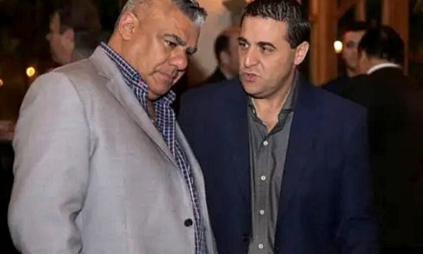 Claudio “Chiqui” Tapia y Pablo Toviggino, presidente y tesorero de la AFA, en una actividad institucional vinculada a la Selección argentina.