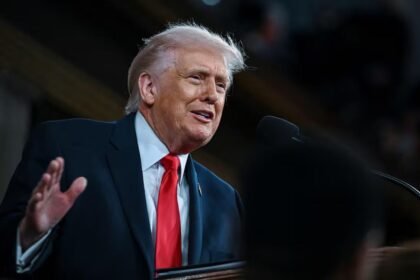 Donald Trump durante una intervención oficial ante el Congreso de Estados Unidos, en una imagen de archivo tomada en Washington.