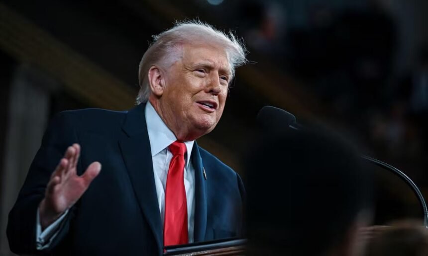Donald Trump durante una intervención oficial ante el Congreso de Estados Unidos, en una imagen de archivo tomada en Washington.