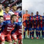 Leyenda sugerida (informativa y atemporal): Formaciones de Unión de Santa Fe y San Lorenzo de Almagro en la previa del encuentro por la fecha 5 del Torneo Apertura de la Liga Profesional