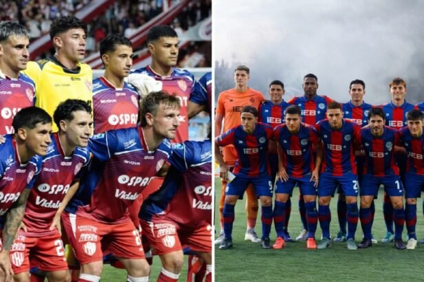 Leyenda sugerida (informativa y atemporal): Formaciones de Unión de Santa Fe y San Lorenzo de Almagro en la previa del encuentro por la fecha 5 del Torneo Apertura de la Liga Profesional