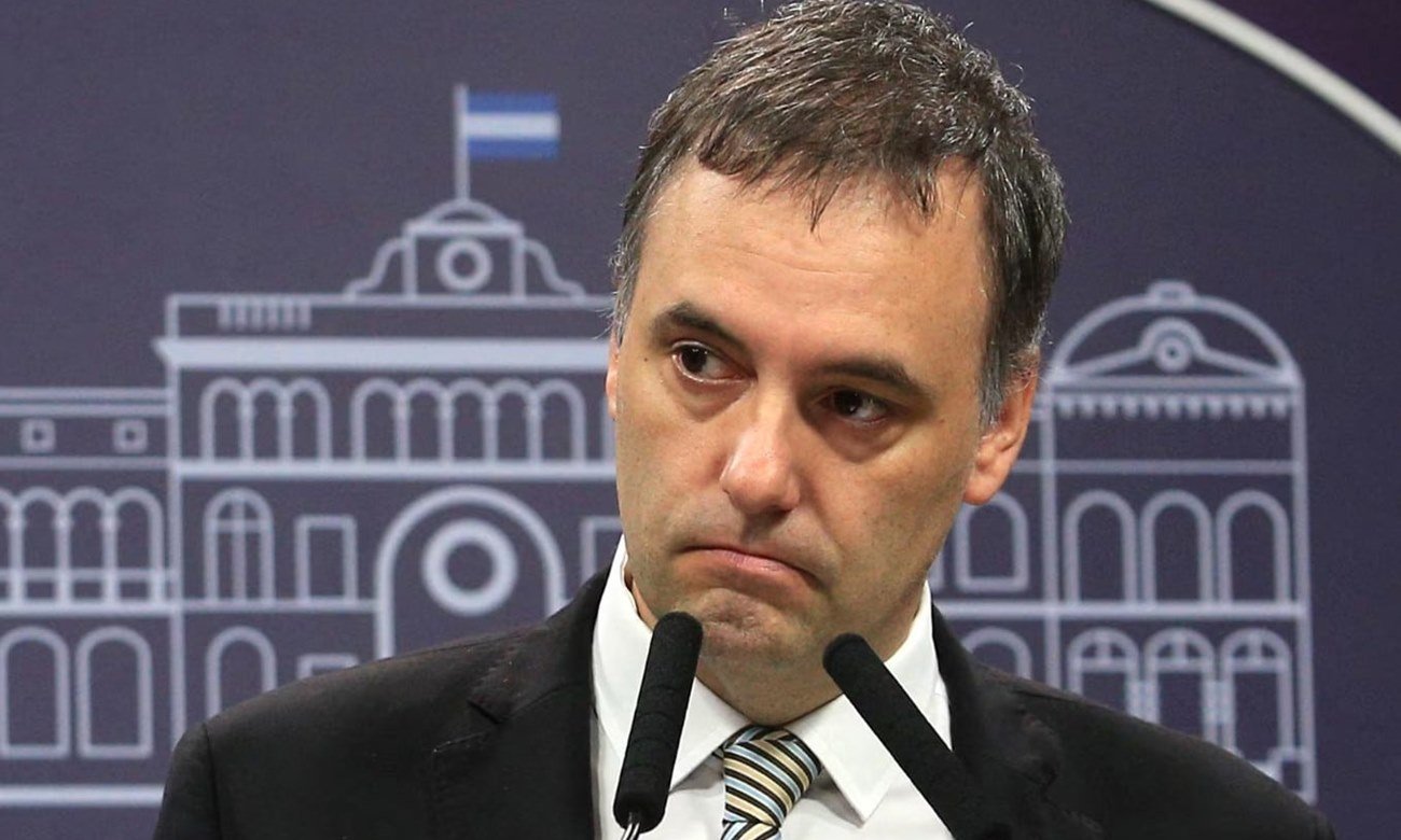 Jefe de Gabinete Manuel Adorni en una imagen de archivo durante una conferencia de prensa oficial.