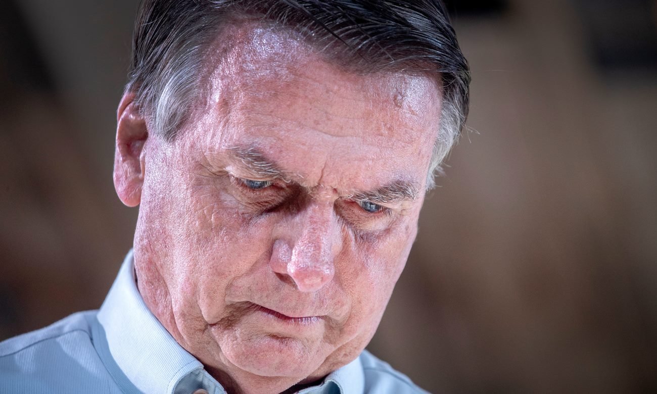 Jair Bolsonaro durante una actividad pública en Brasilia antes de su condena judicial. Foto de archivo.