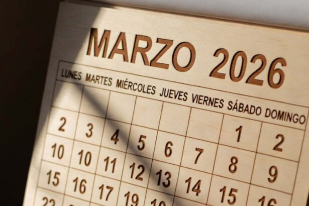 Calendario del mes de marzo de 2026 sobre un escritorio, período que incluye el primer fin de semana largo del año en Argentina.