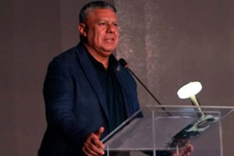 Claudio “Chiqui” Tapia en un acto oficial de la AFA. Foto de archivo.