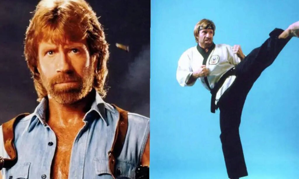 Chuck Norris durante una etapa clave de su carrera, cuando consolidaba su imagen como referente del cine de acción y las artes marciales a nivel mundial. Foto de archivo.