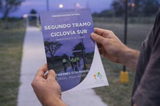El municipio de Laguna Paiva presentará oficialmente el segundo tramo del circuito el viernes 13 de marzo a las 19:30 en el Playón Deportivo. 🚴‍♀️🌿