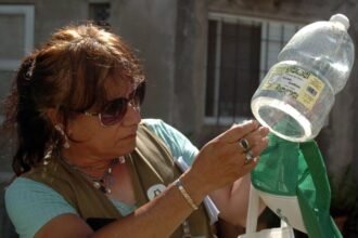 Operativo de prevención y control del mosquito transmisor del dengue en barrios de la ciudad de Santa Fe.