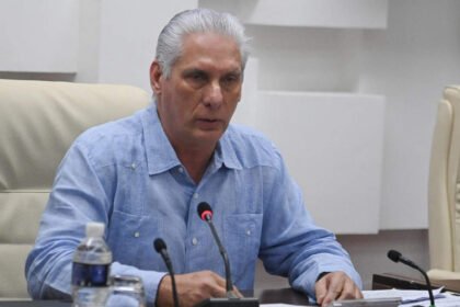 Miguel Díaz-Canel durante una intervención pública en La Habana. Foto de archivo.