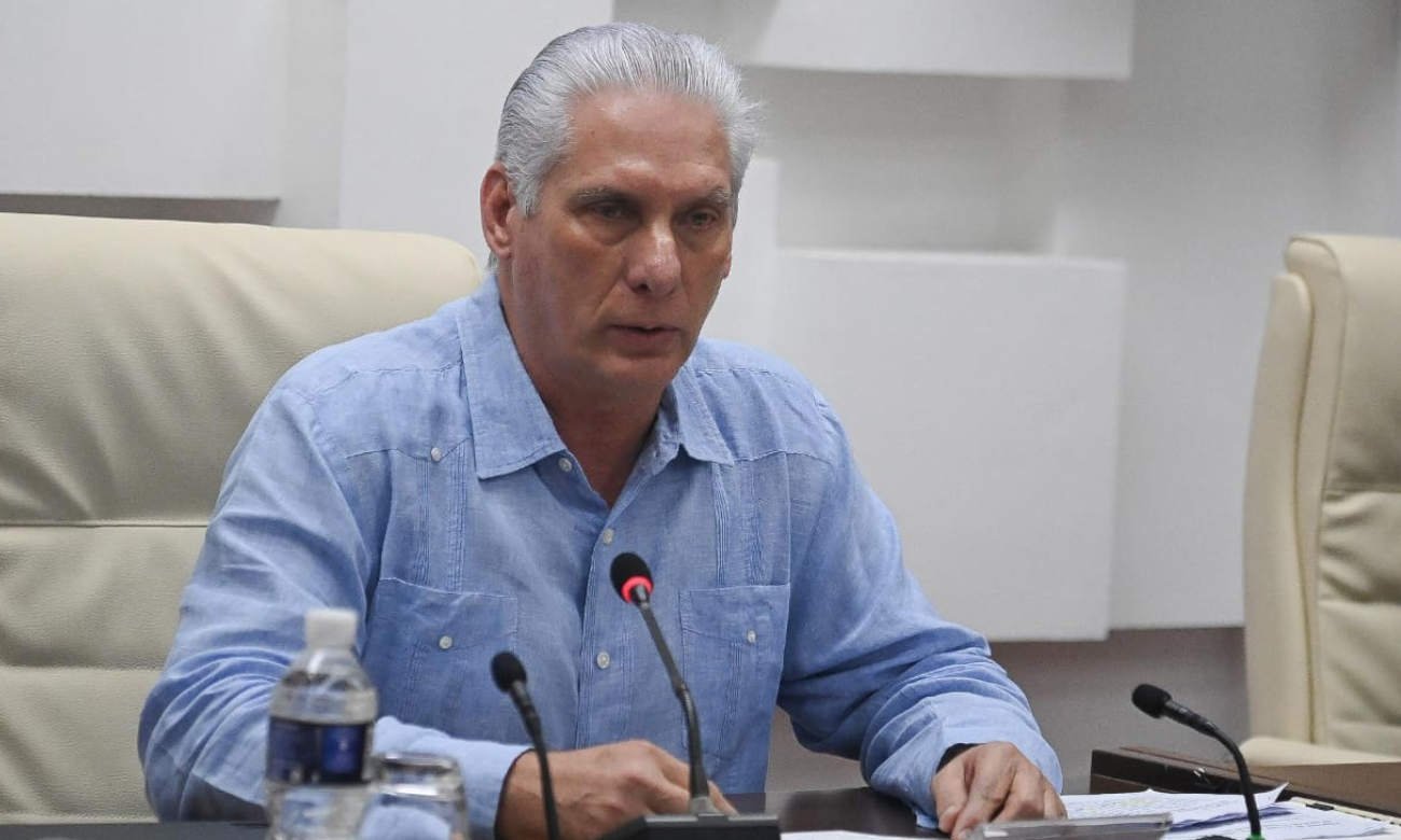 Miguel Díaz-Canel durante una intervención pública en La Habana. Foto de archivo.