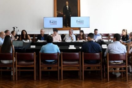 Autoridades del ECAM durante la presentación del plan de trabajo metropolitano. Foto de archivo.