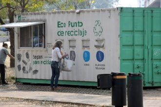 Eco Punto de la ciudad de Santa Fe, un espacio destinado a la recepción de residuos reciclables limpios y secos para promover la separación de residuos y el cuidado del ambiente. ♻️